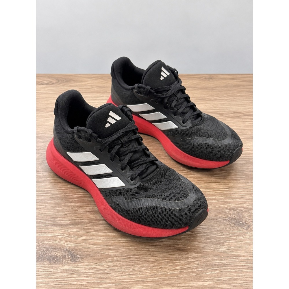 Adidas Duramo Speed Running Shoes Black Red IH0314 Boys Size 5 Athletic Tennis